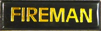 Oblong Badge - Fireman